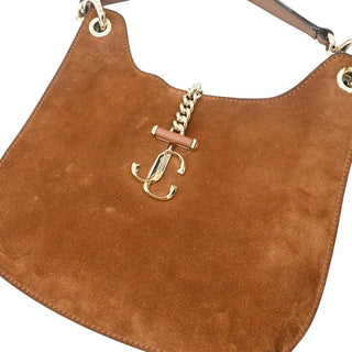 JIMMY CHOO | Varenne JC Suede Hobo Shoulder Bag