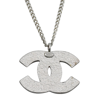 CHANEL | Striped CC Enamel Pendant Necklace