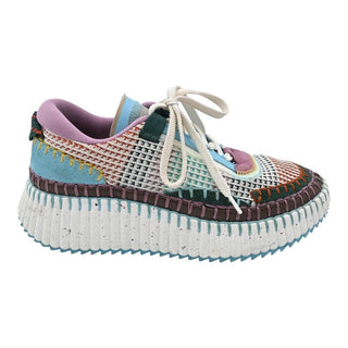 Nama Hand-Stitched Multicolor Platform Sneakers