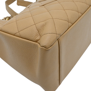 Quilted Caviar Leather Grand Shopping Tote Bag