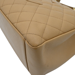 Quilted Caviar Leather Grand Shopping Tote Bag