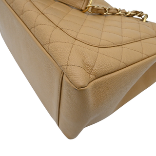 Quilted Caviar Leather Grand Shopping Tote Bag