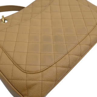 Quilted Caviar Leather Grand Shopping Tote Bag