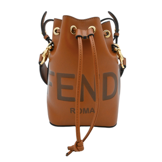 Mini Mon Tresor Fendi Roma Leather Bucket Bag