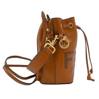 Mini Mon Tresor Fendi Roma Leather Bucket Bag