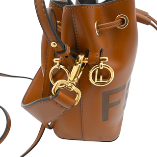 Mini Mon Tresor Fendi Roma Leather Bucket Bag