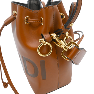 Mini Mon Tresor Fendi Roma Leather Bucket Bag