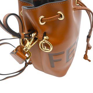 Mini Mon Tresor Fendi Roma Leather Bucket Bag