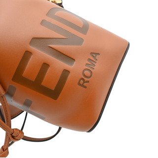 Mini Mon Tresor Fendi Roma Leather Bucket Bag