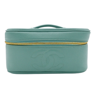 Seafoam Green Vintage Caviar CC Vanity Cosmetic Case
