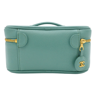 Seafoam Green Vintage Caviar CC Vanity Cosmetic Case