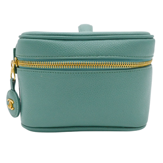 Seafoam Green Vintage Caviar CC Vanity Cosmetic Case