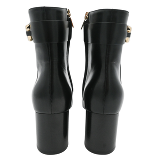 Gancini Leather Ankle Boots