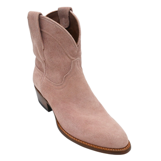 The Lucy Rose Suede Western Ankle Boots