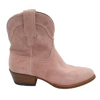 The Lucy Rose Suede Western Ankle Boots