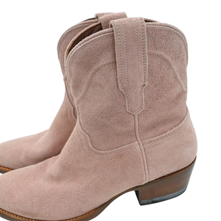 The Lucy Rose Suede Western Ankle Boots