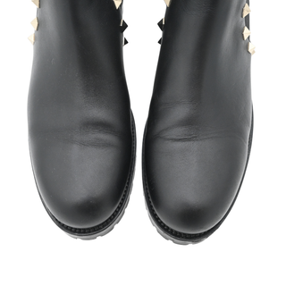 Rockstud Leather Chelsea Boots