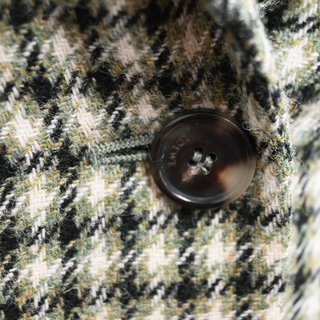 Sage Houndstooth Wool Blazer