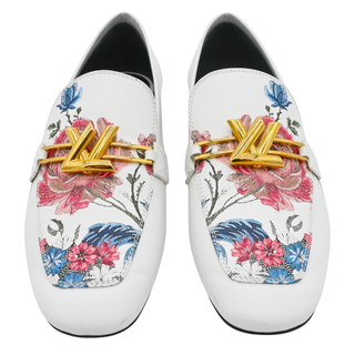 Floral Leather LV Twist Loafers