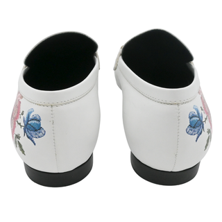 Floral Leather LV Twist Loafers
