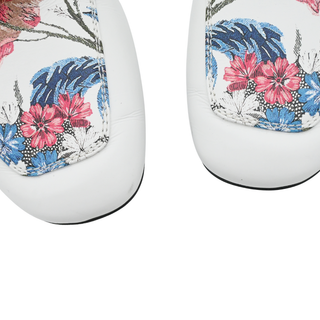 Floral Leather LV Twist Loafers