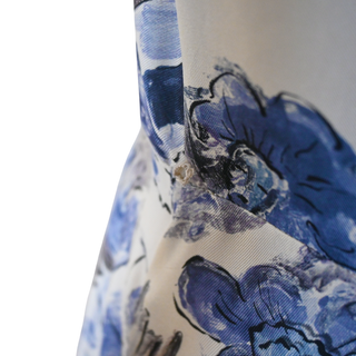 Kiera Blue Mythical Silk Shirt Dress