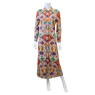 Multicolor Pegaso Motif Shirt Dress