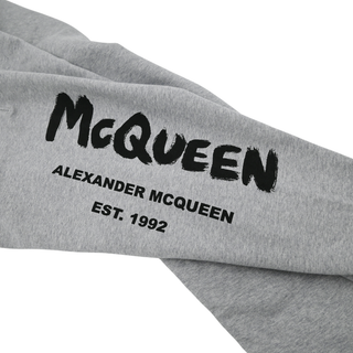 Grey Graffiti Print Joggers