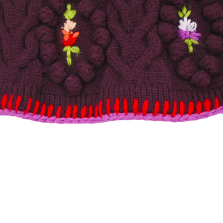 Adrienne Floral Embroidery Knit Cardigan