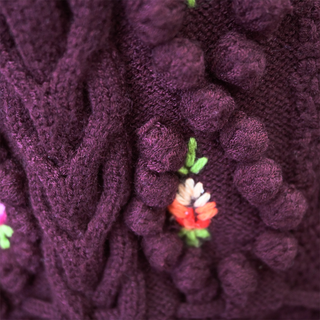 Adrienne Floral Embroidery Knit Cardigan