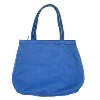 Cobalt Blue Nubuck FF Chains Tote Bag