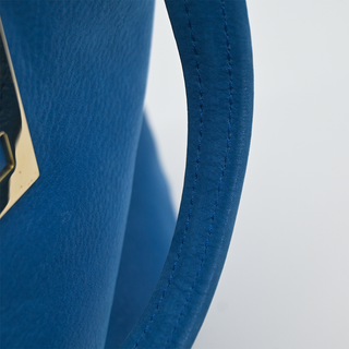 Cobalt Blue Nubuck FF Chains Tote Bag