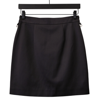 FENDI | Ebano Black Satin Mini Skirt