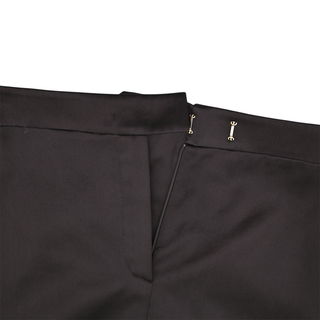 Ebano Black Satin Mini Skirt