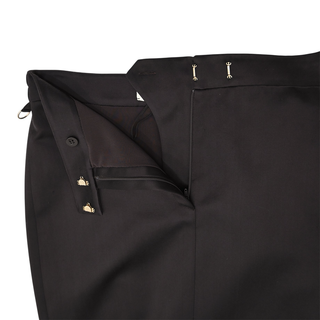 Ebano Black Satin Mini Skirt