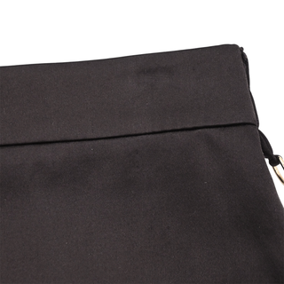 Ebano Black Satin Mini Skirt