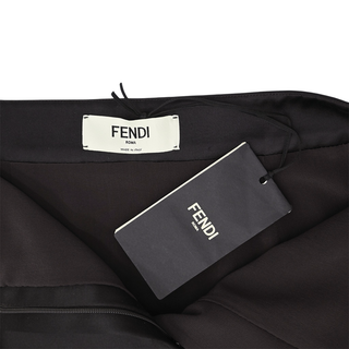 Ebano Black Satin Mini Skirt