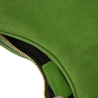 Green Leather Hobo Shoulder Bag