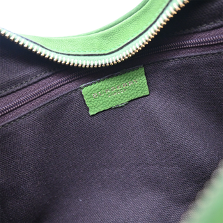 Green Leather Hobo Shoulder Bag