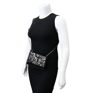 Kate Embellished Suede Chain Crossbody Bag