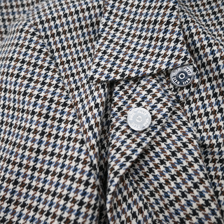 Regor Houndstooth Wool-Blend Shirt Dress