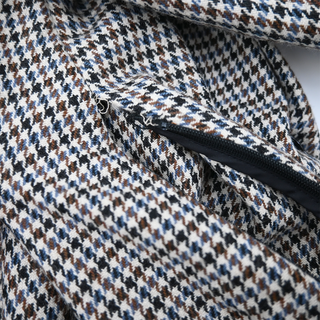 Regor Houndstooth Wool-Blend Shirt Dress