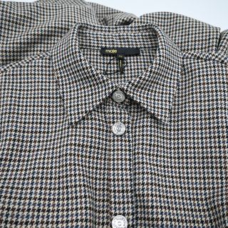 Regor Houndstooth Wool-Blend Shirt Dress