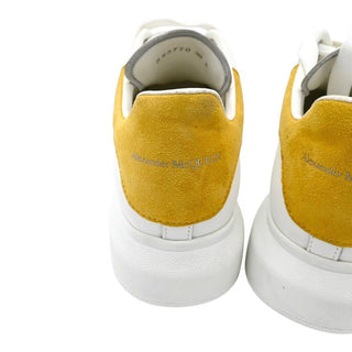 White & Mustard Suede Oversized Sneakers