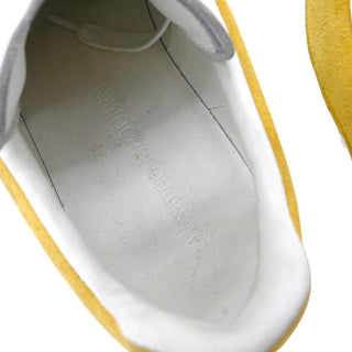 White & Mustard Suede Oversized Sneakers