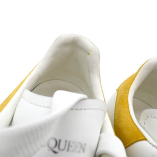 White & Mustard Suede Oversized Sneakers