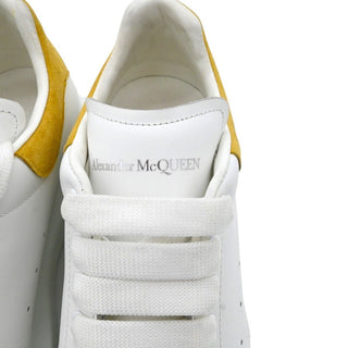 White & Mustard Suede Oversized Sneakers