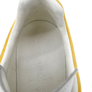White & Mustard Suede Oversized Sneakers