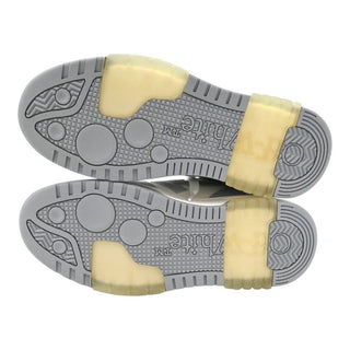 Gray & White Zip Tie Low-Top Sneakers