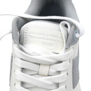 Gray & White Zip Tie Low-Top Sneakers